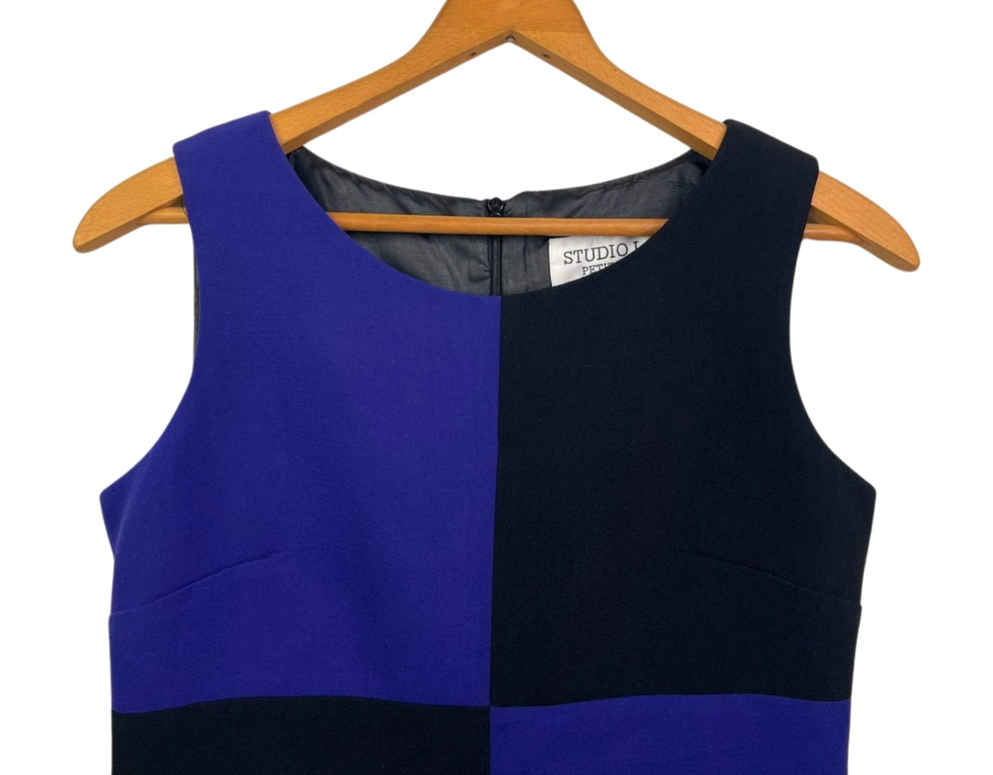 90’s Checkboard Abstract Black & Purple Tank Size Small