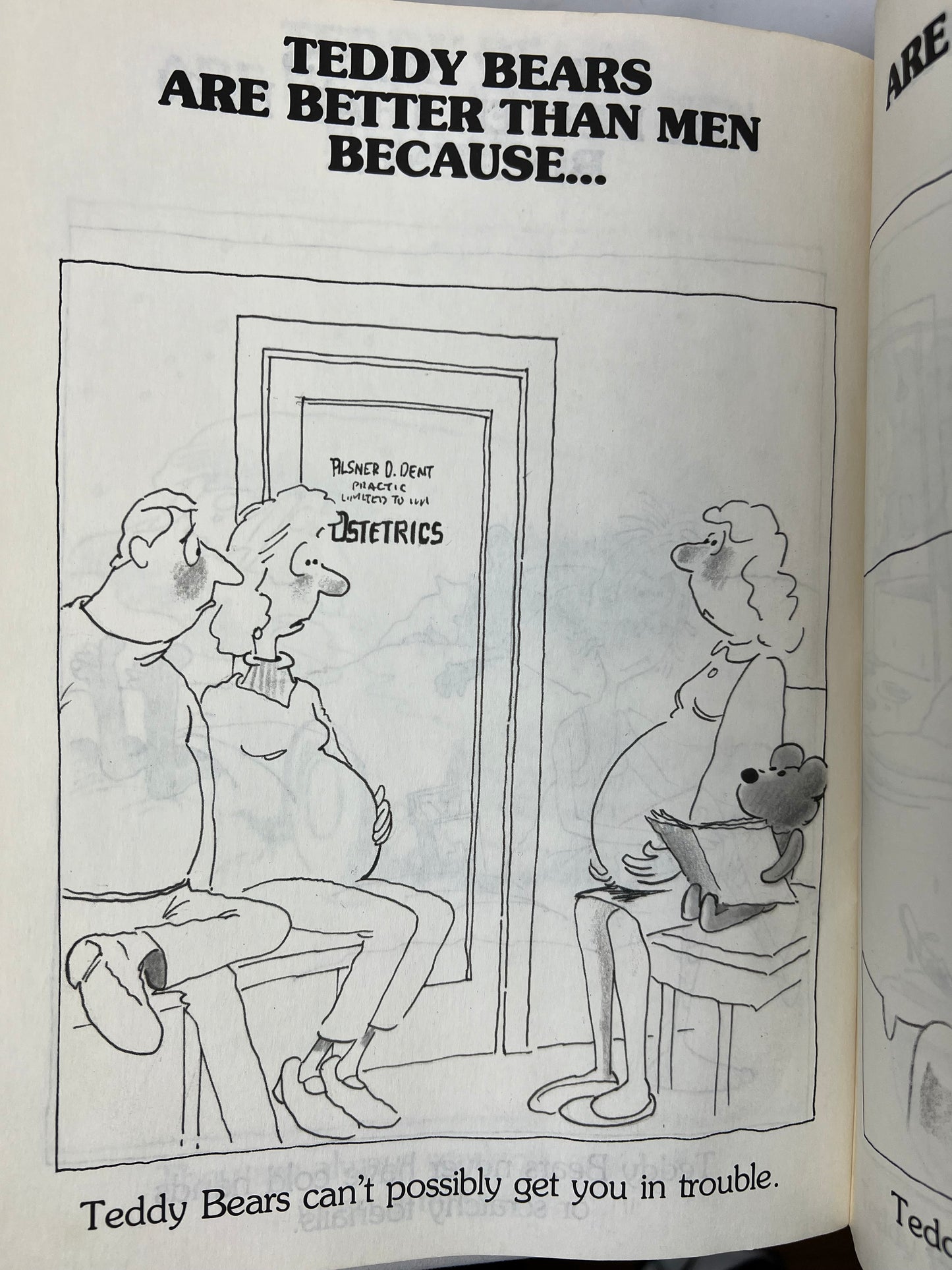 1988 Teddy Bears are Better than Men Because….Funny Satire Book