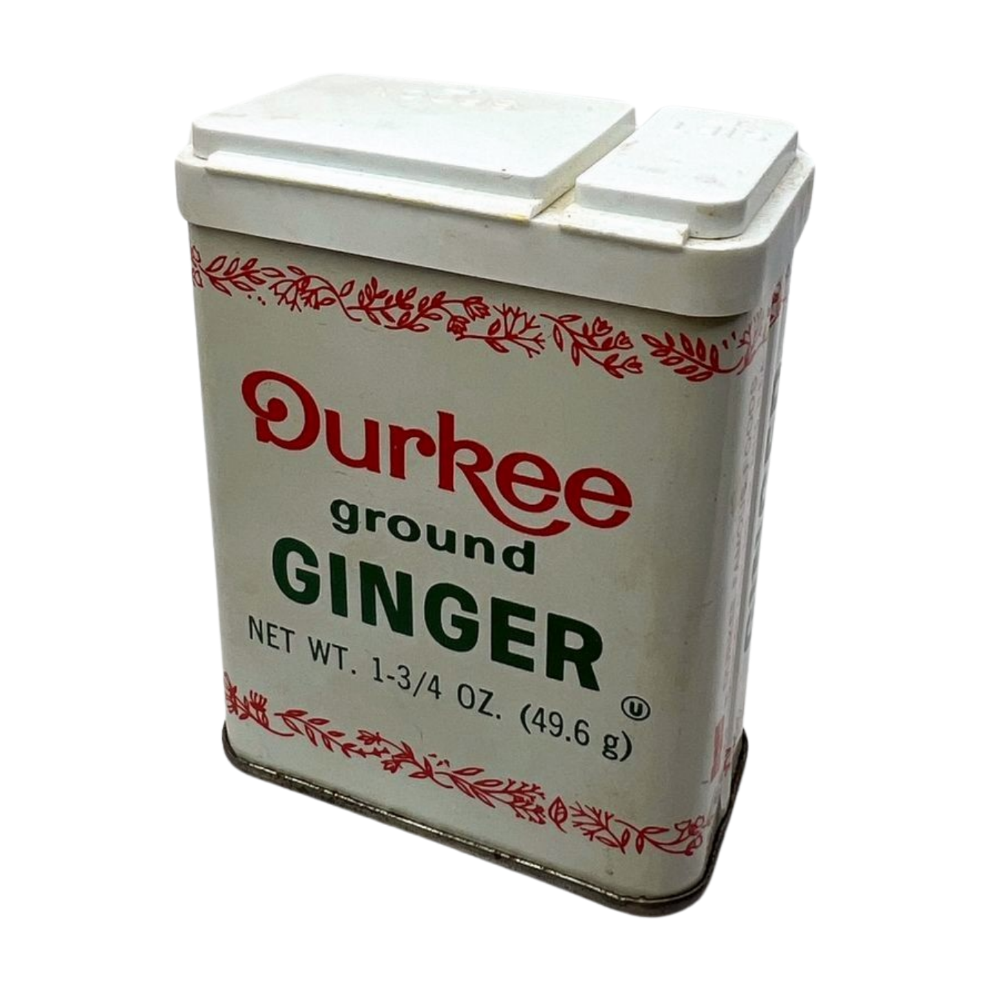 1980s Durkee Ginger Vintage Spice Tin