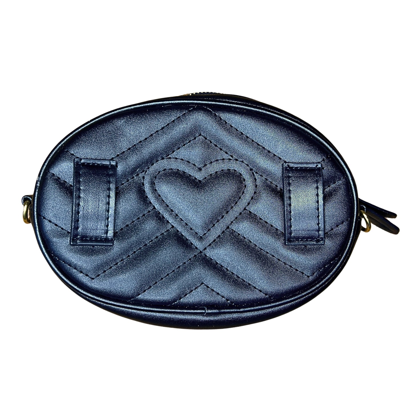 GUCCI Designer Marmont Black Calfskin Waist Bag