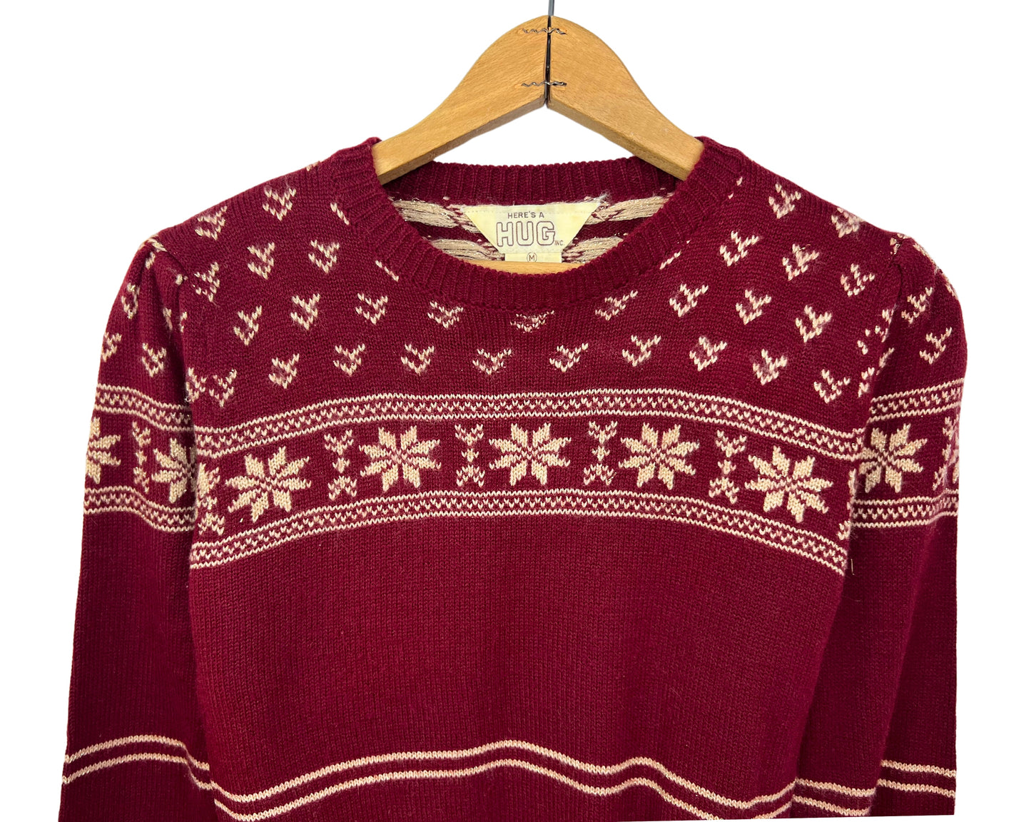 80’s Snowflake Fair Isle Kids Sweater