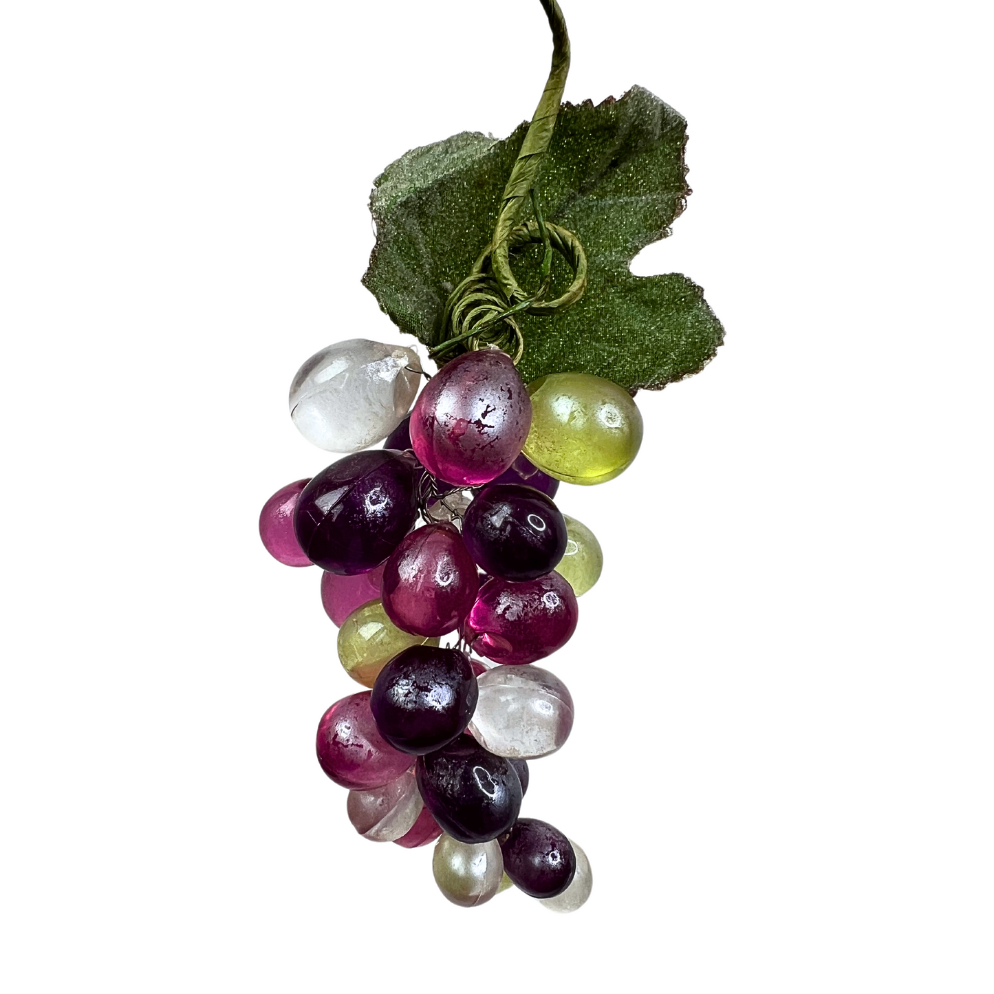 90s Glass Grape Small Ceramic Fruit