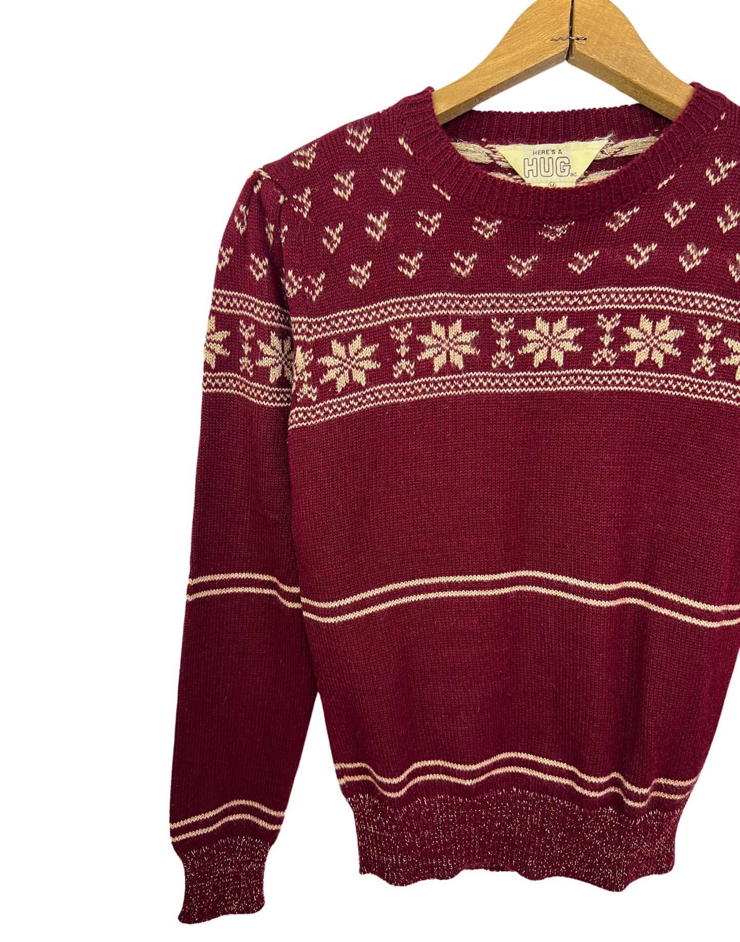 80’s Snowflake Fair Isle Kids Sweater