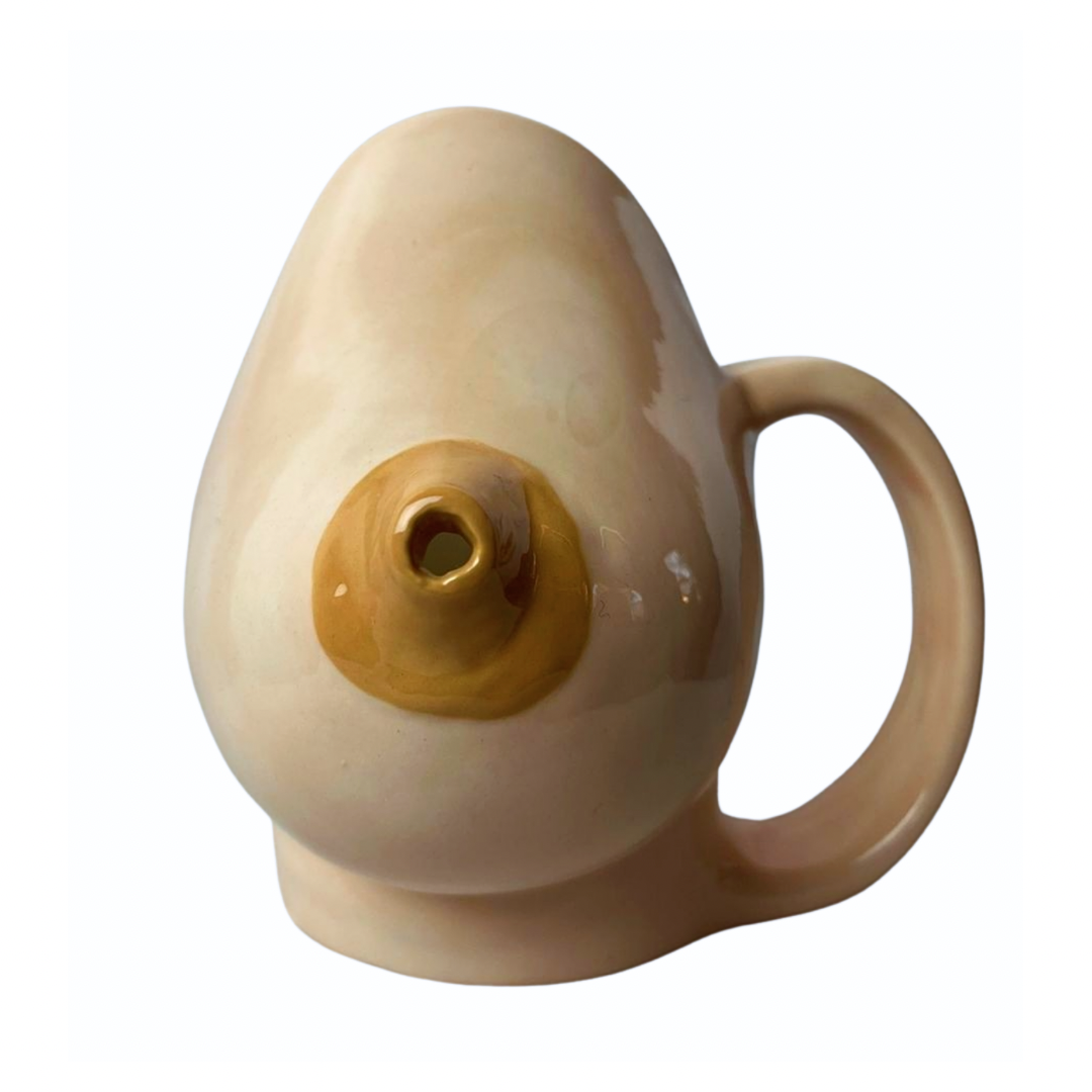 Vintage Raymond Boob Breast Nipple Spout Novelty Coffee Mug