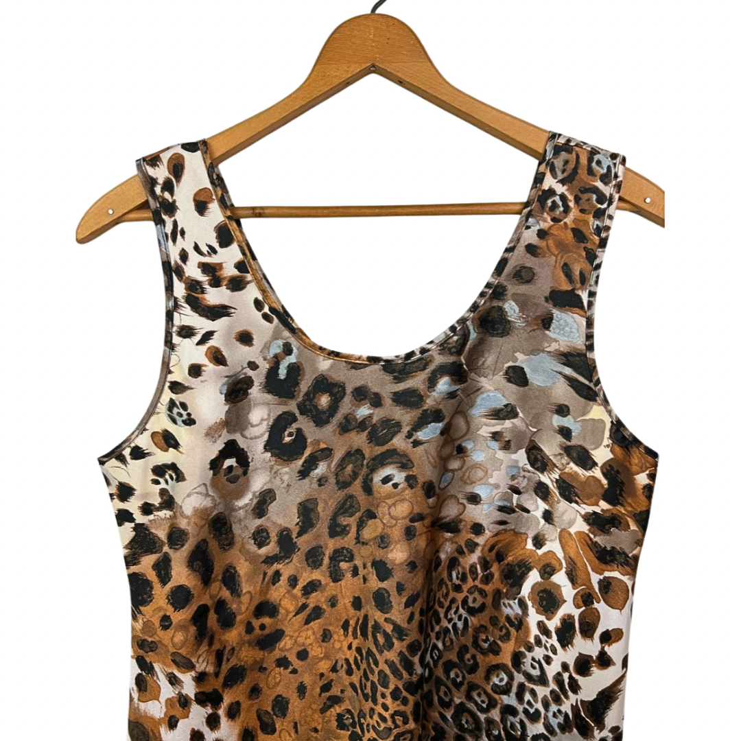 90’s Silky Leopard Print Cheetah Cami Tank Top