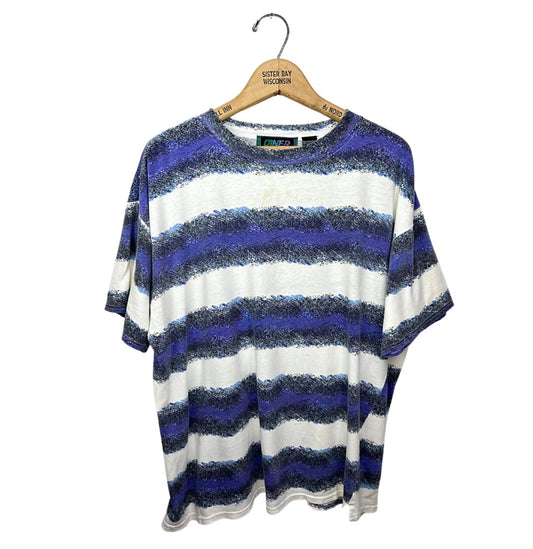 90’s Jazz Cup Purple Stripe T-Shirt Size L/XL