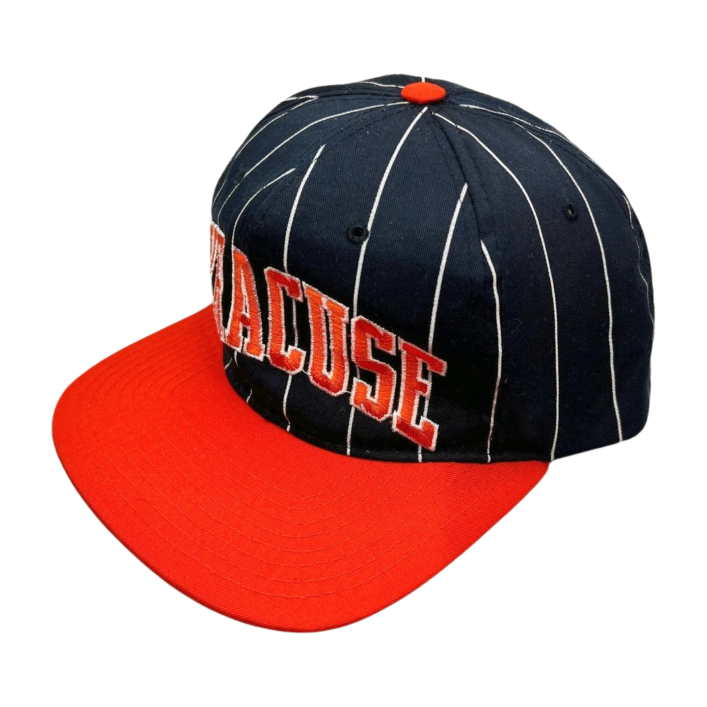 90s SU Syracuse University Pinstripe Starter Snapback Hat