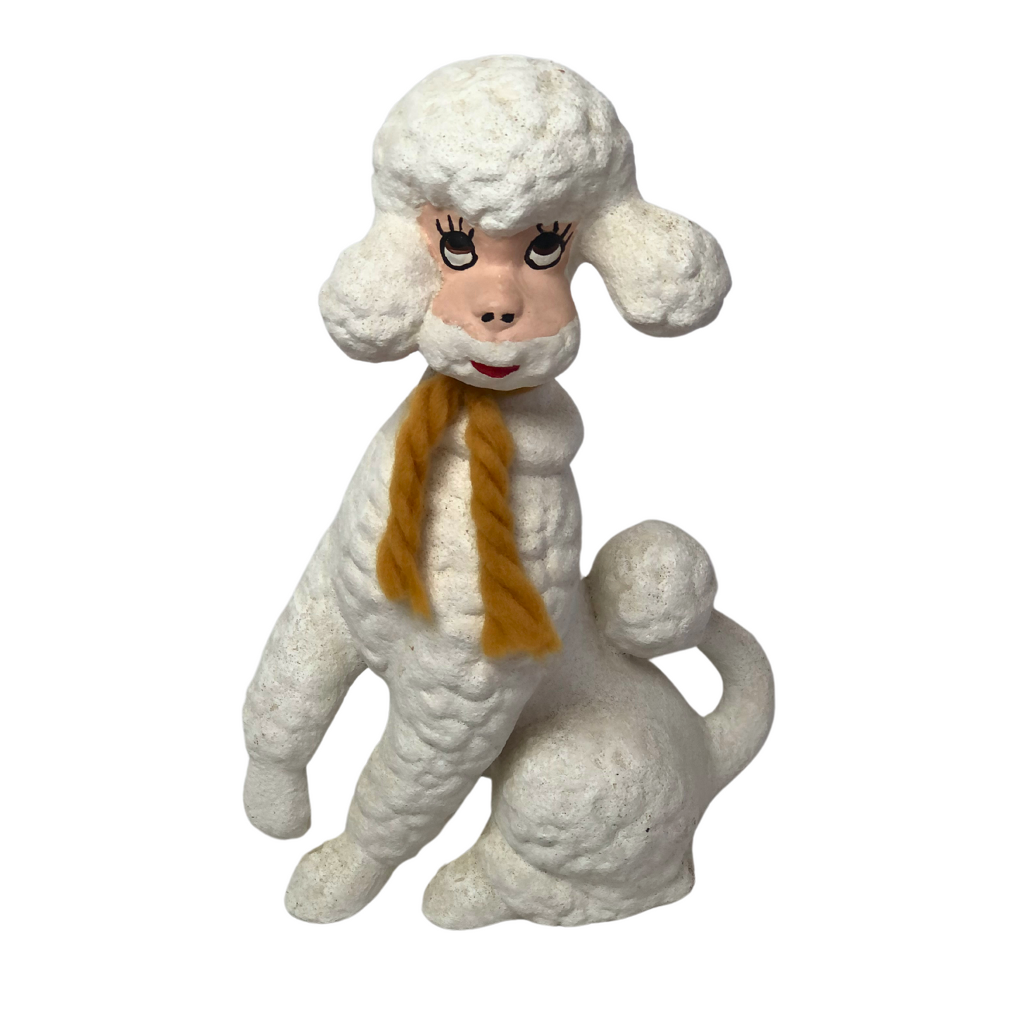 50’s White Poodle Large Dog Figurine