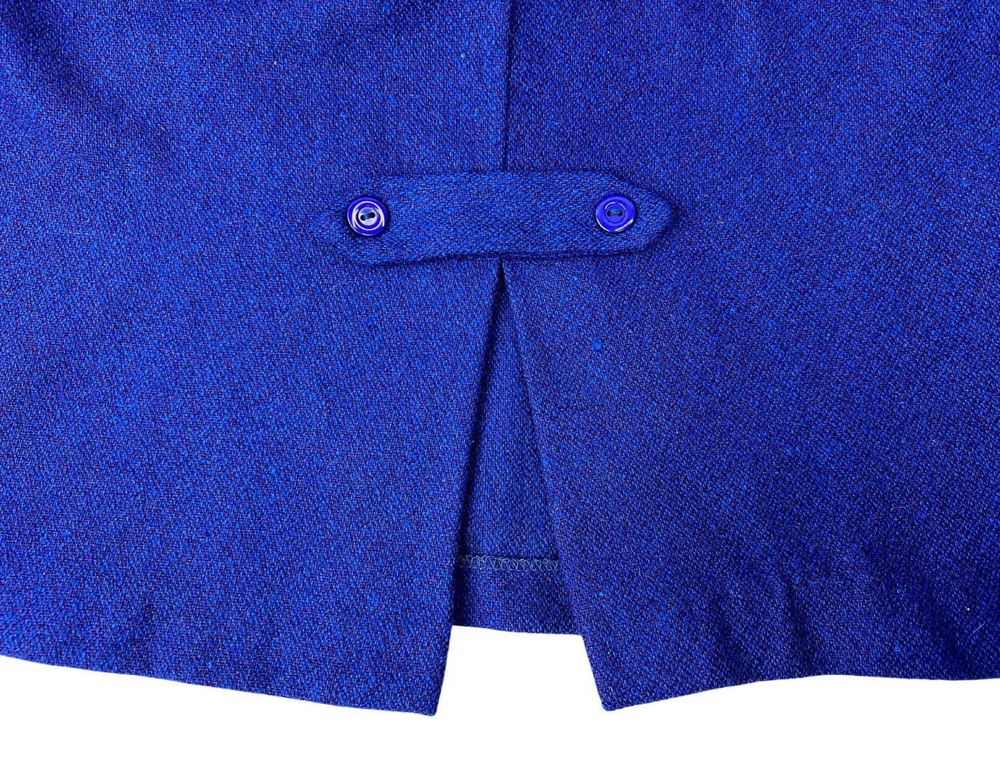 80’s Cobalt Blue Italian Wool DEADSTOCK Pencil Skirt Size 2