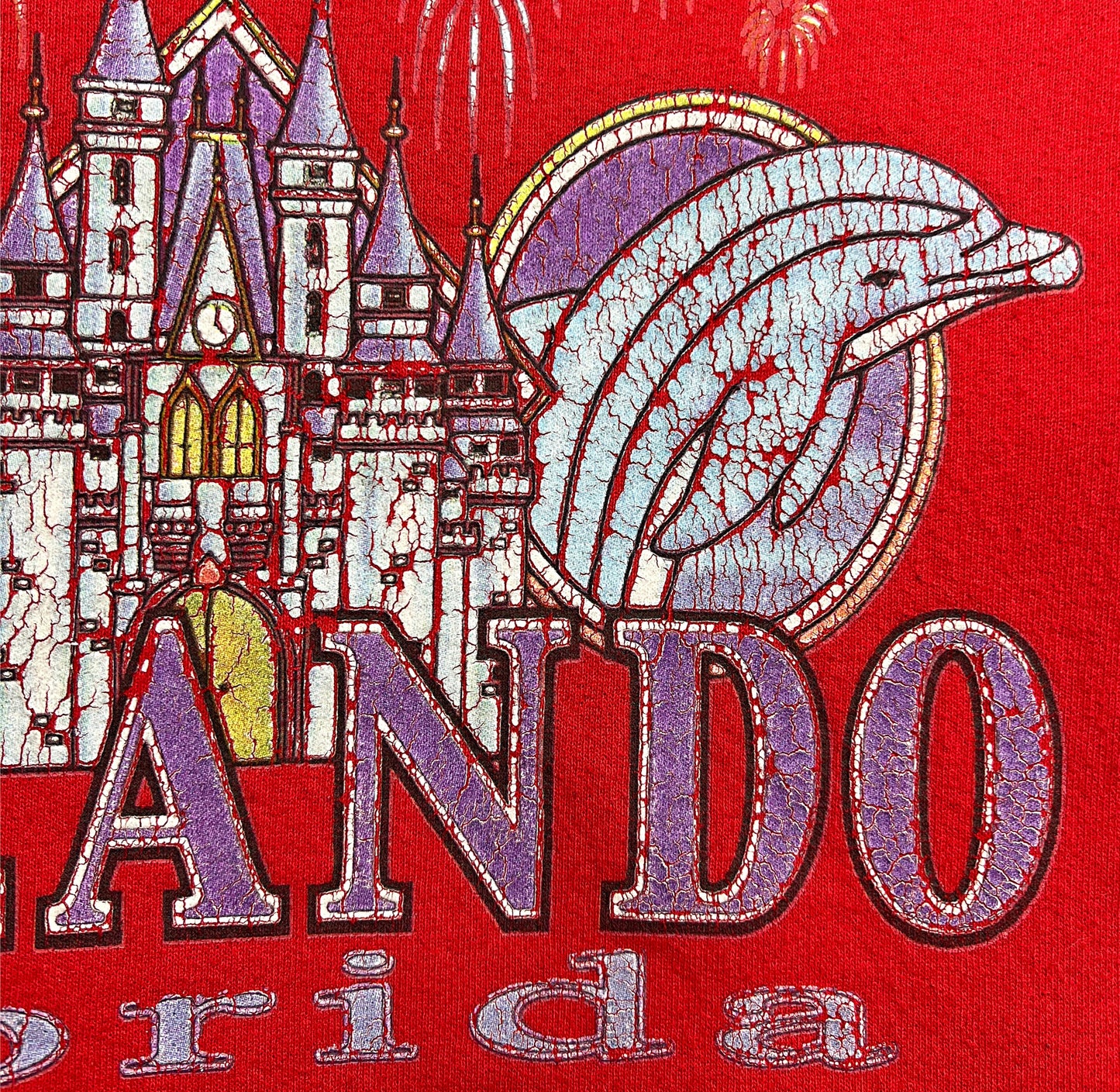90’s Orlando Florida Souvenir Sea World Walt Disney Tourist Sweatshirt Size M/L