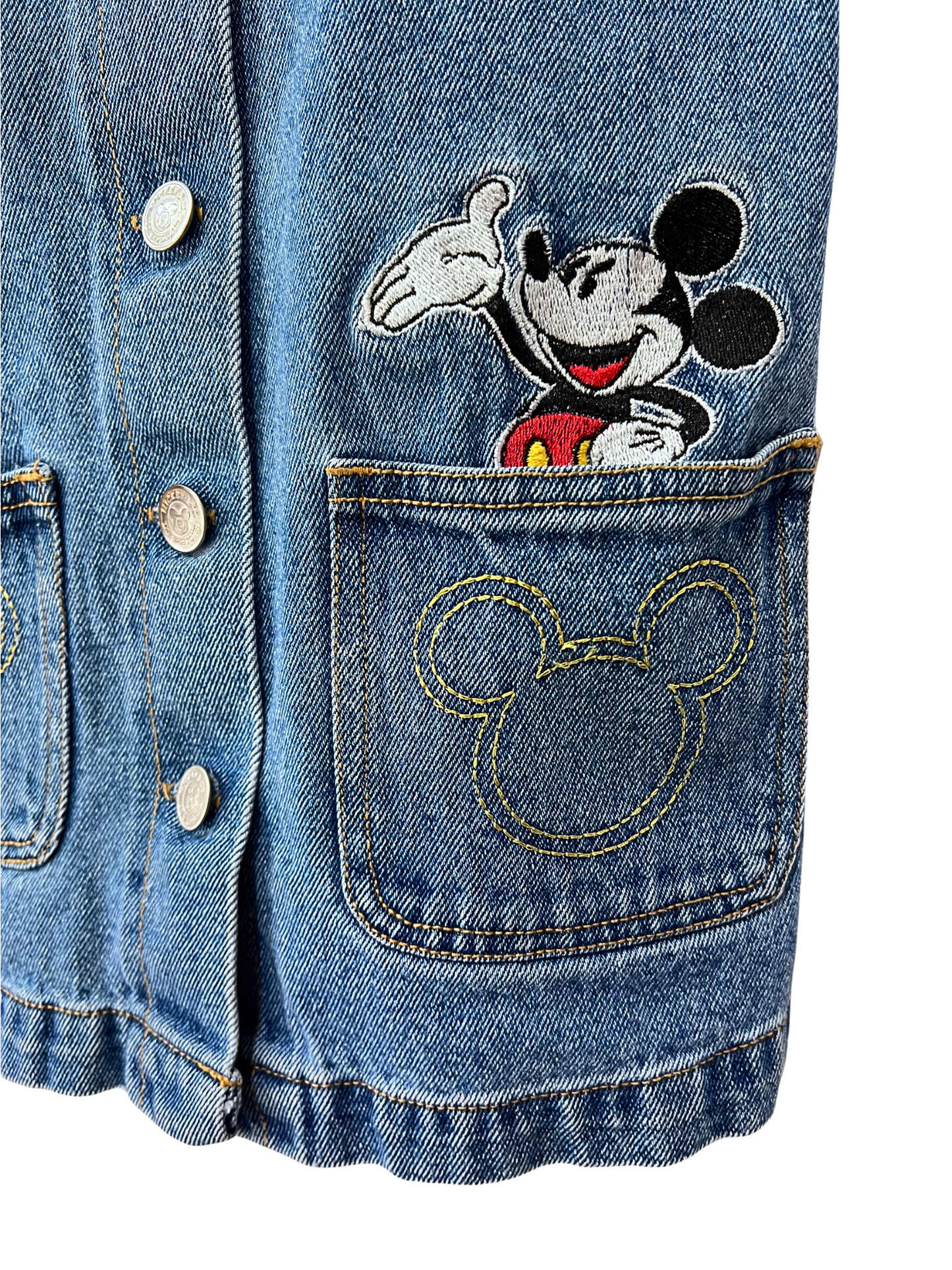 Disney Mickey Mouse Co Kids Overalls Jean Dress Kids Size 6X