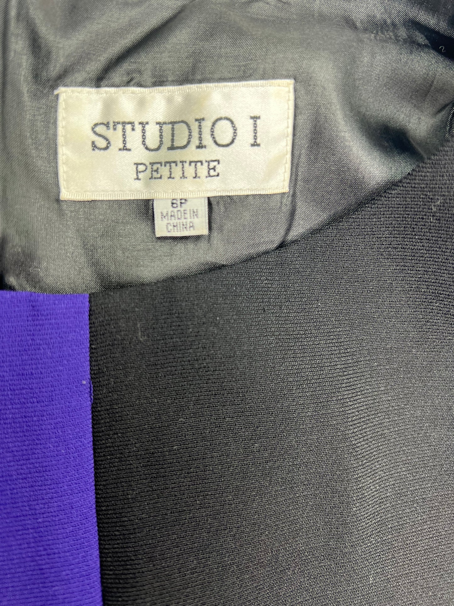 90’s Checkboard Abstract Black & Purple Tank Size Small