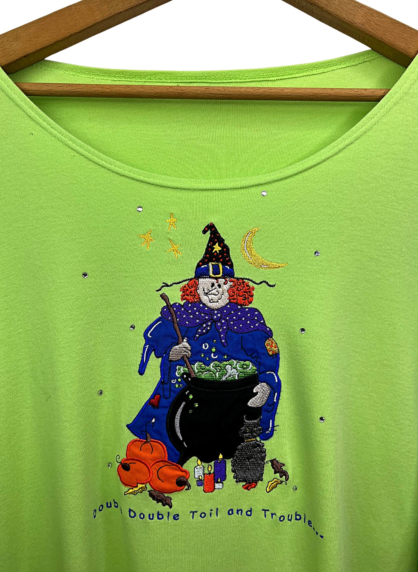 90’s Halloween Witch Double Double Toil and Trouble Long Sleeve Tee