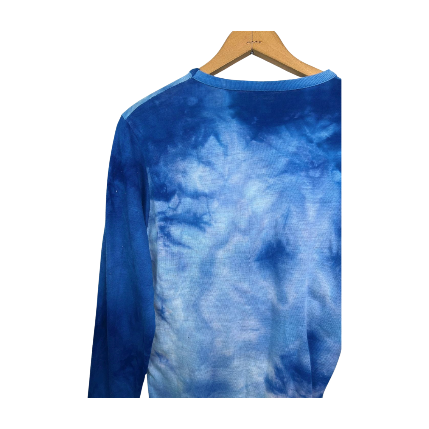 70’s Embroidered Steamboat Tie Dye Long Sleeve Tee Size Medium