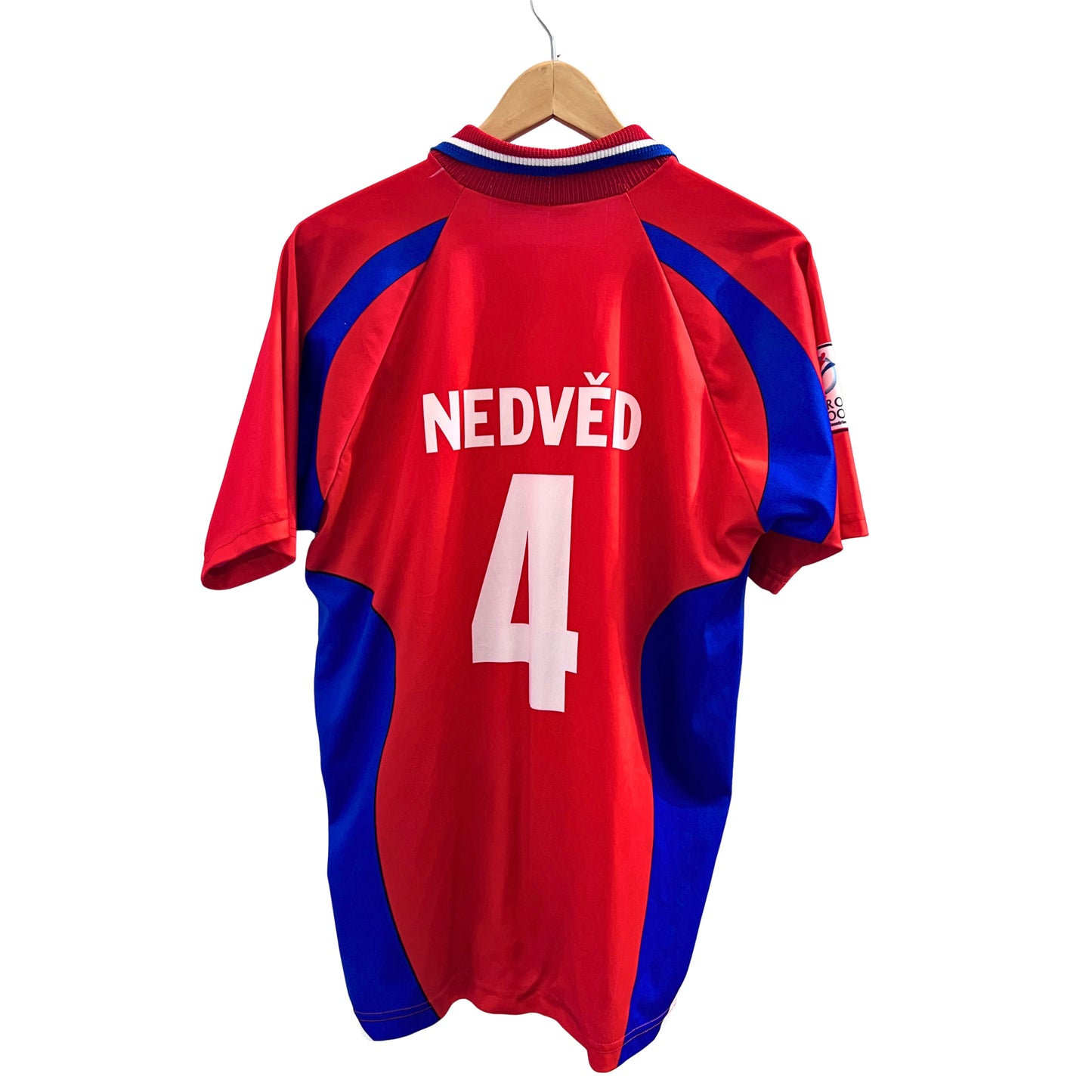 Vintage Czech Republic Pavel Nedvěd #4 Euro 2000 Soccer Kit