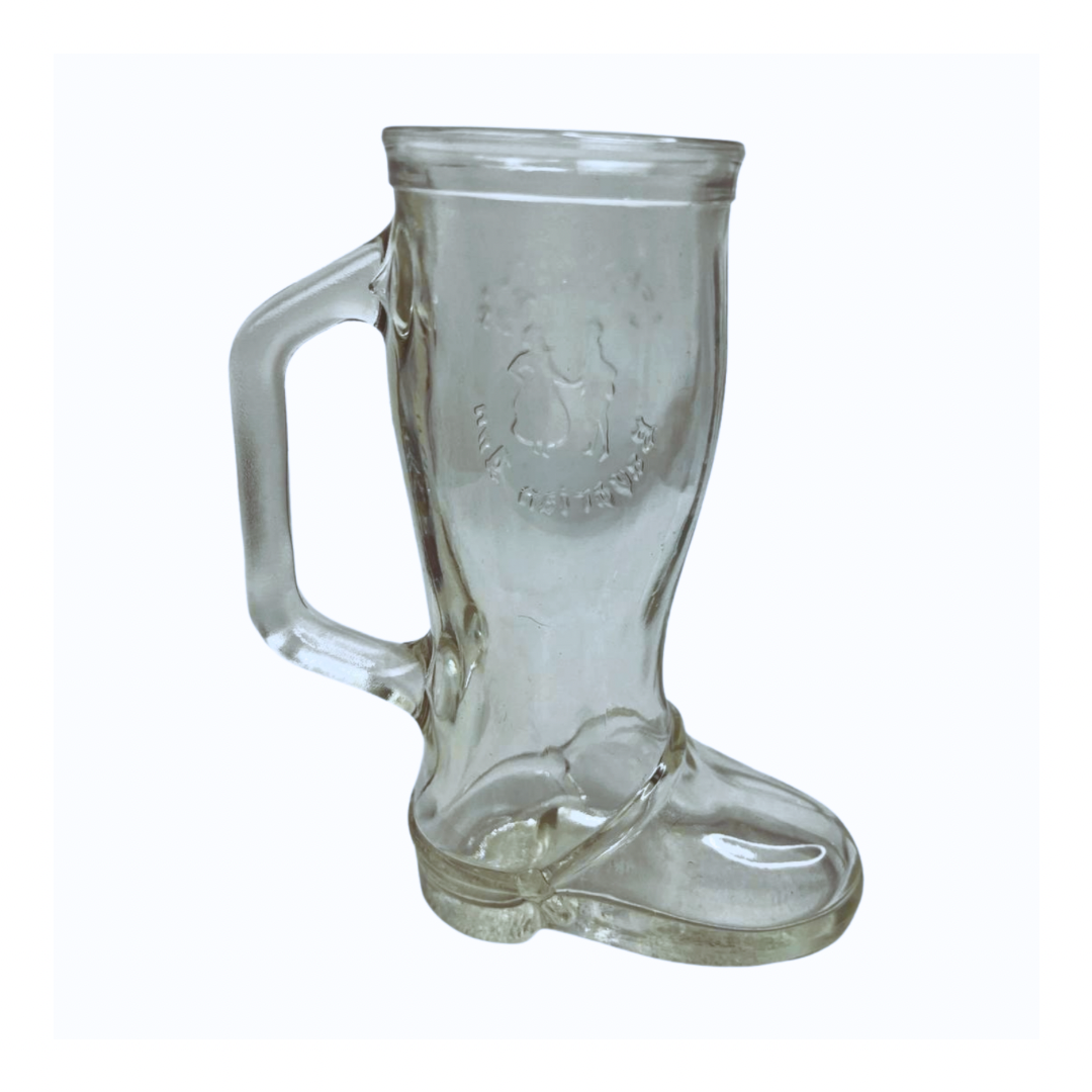 Vintage Clear Western Cowboy Boot Mug 12oz