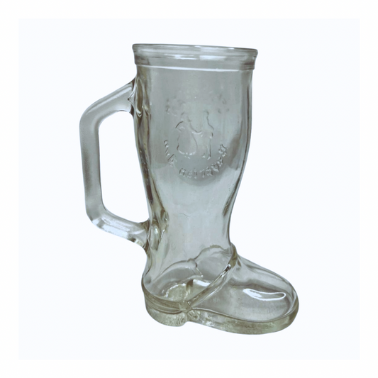 Vintage Clear Western Cowboy Boot Mug 12oz