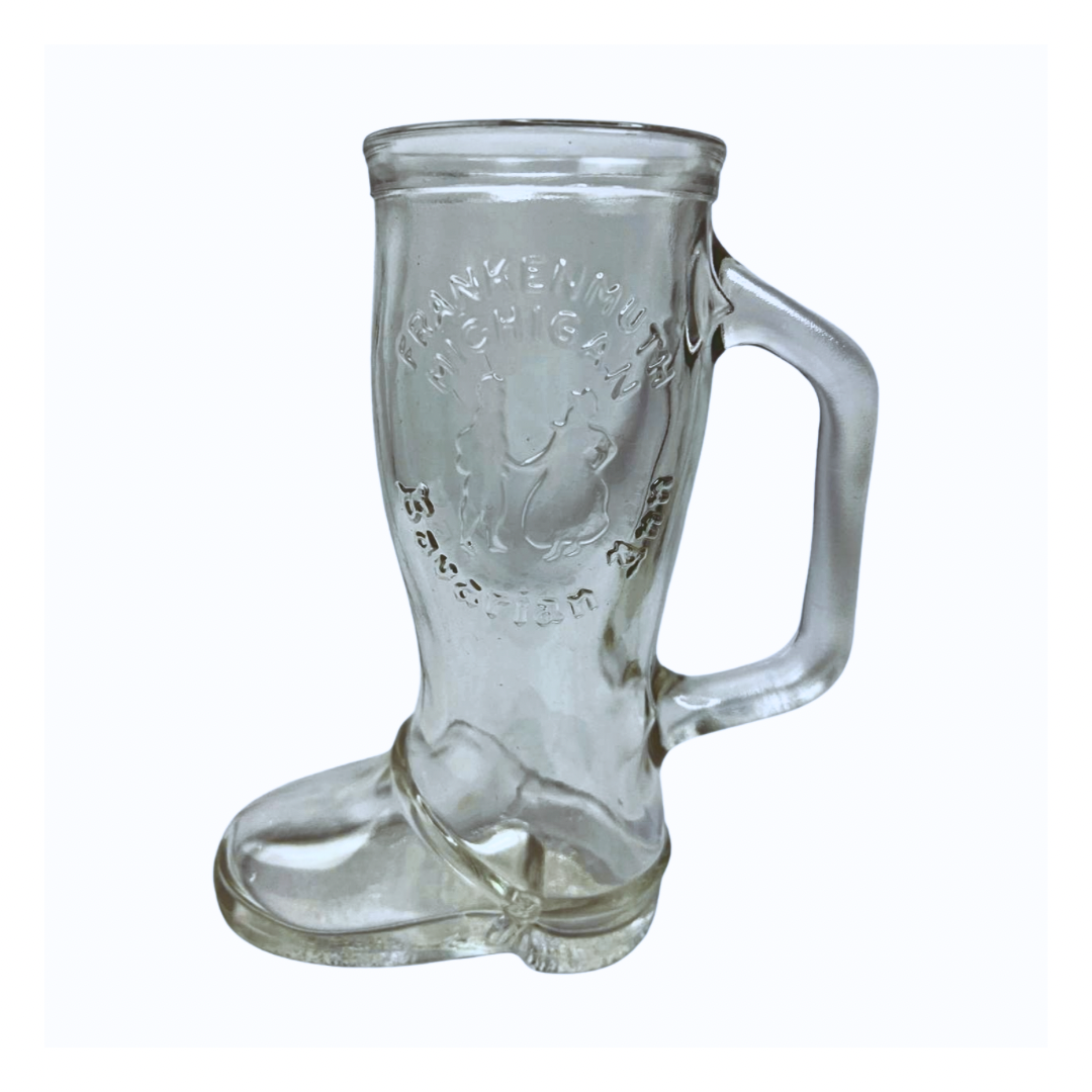 Vintage Clear Western Cowboy Boot Mug 12oz