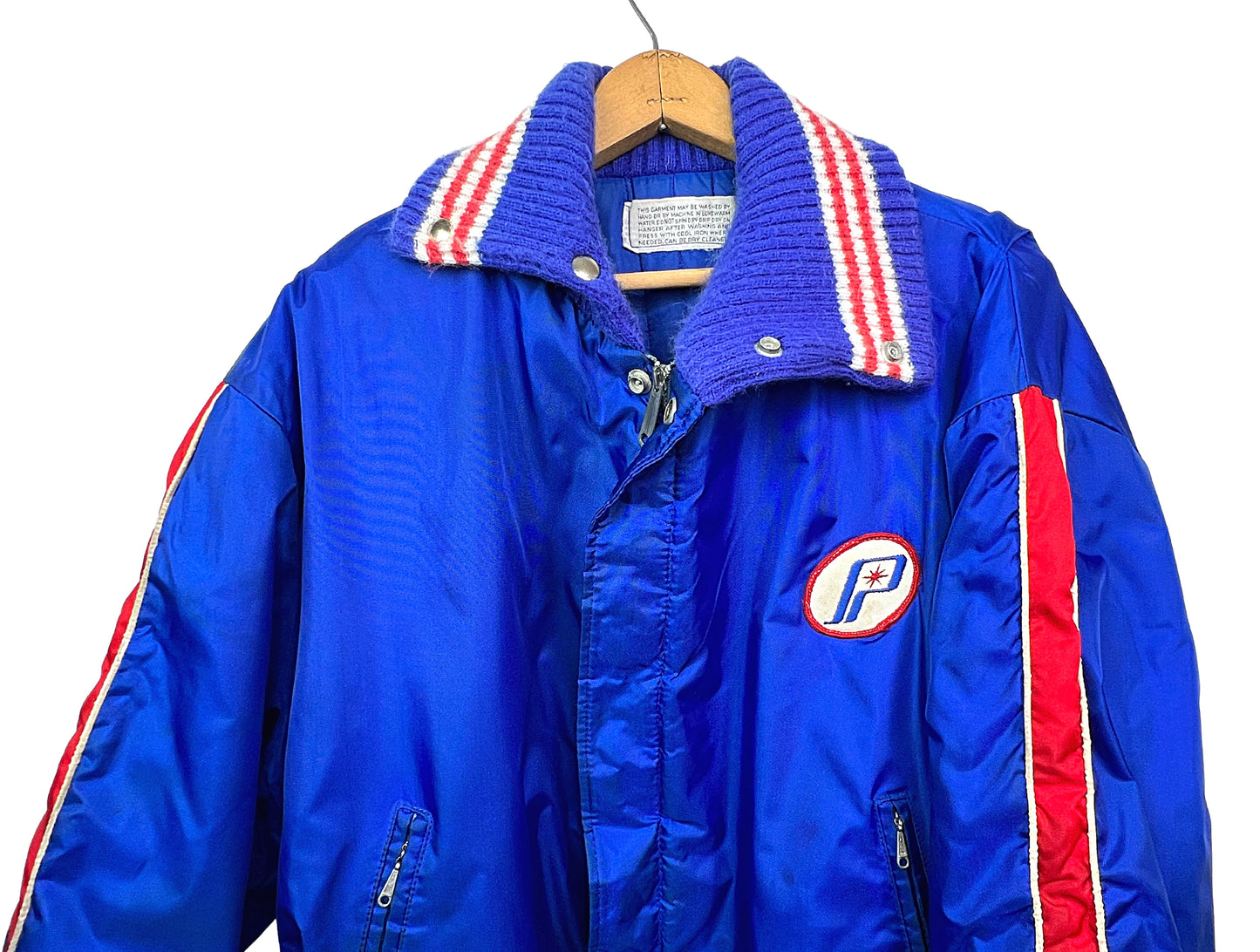 60’s Polaris Snowmobile Belted Puffer Jacket Size Large
