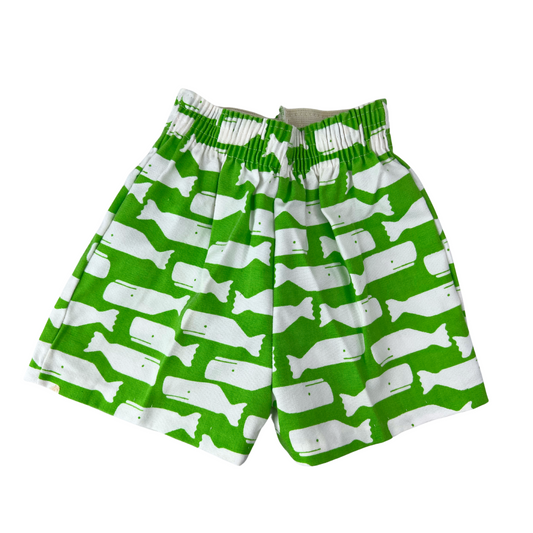 60’s Whale Print Little Kids Shorts