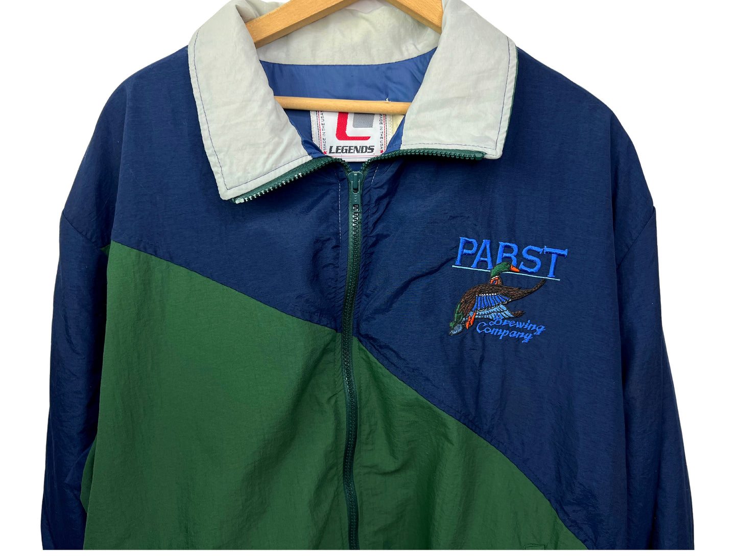 80’s Pabst Brewing Company Duck Colorblock Windbreaker Size X-Large