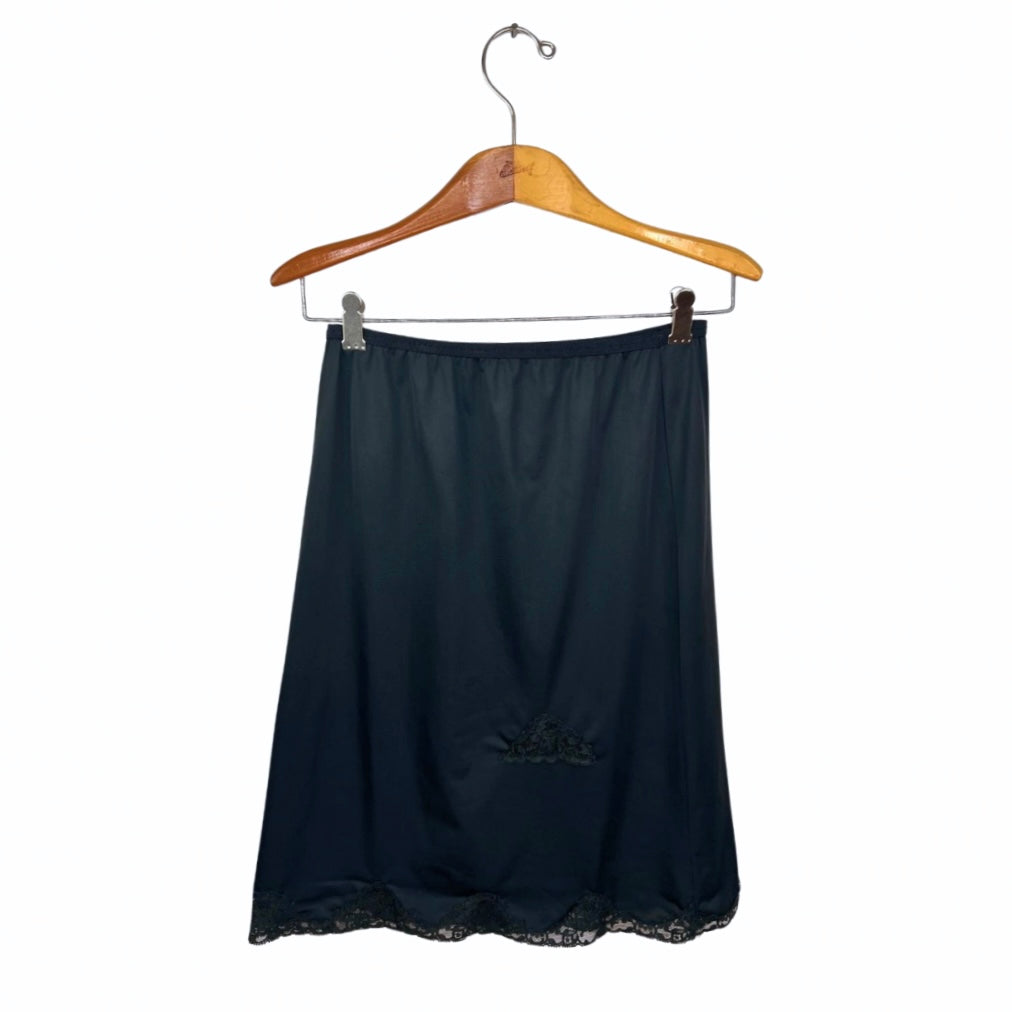 60’s Black Lace Sheer Slip Lingerie Skirt