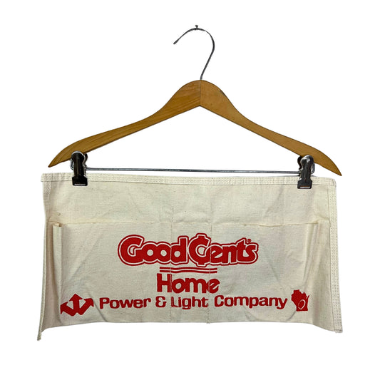80’s Good Cents Home Power & Light Canvas Carpenter Waist Apron