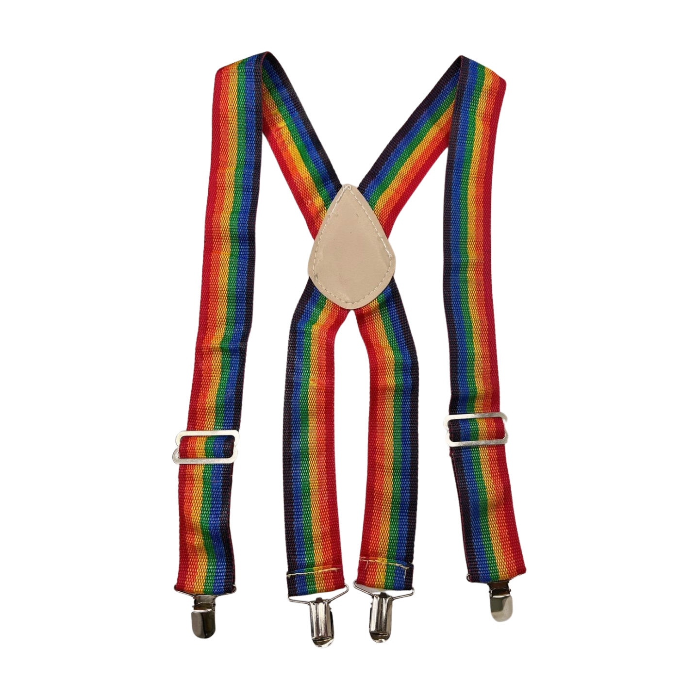 80's Rainbow Adjustable Suspenders