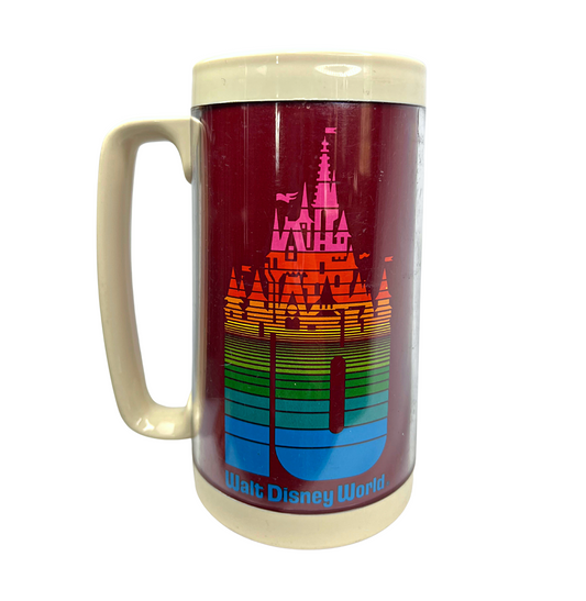1982 Walt Disney World 10th Anniversary Insulated Thermo-Serv 14oz Mug Stein