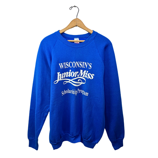 80’s Wisconsin Junior Miss Scholarship Program Fruit of the Loom Crew Sweatshirt