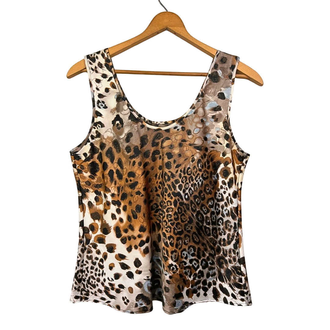90’s Silky Leopard Print Cheetah Cami Tank Top