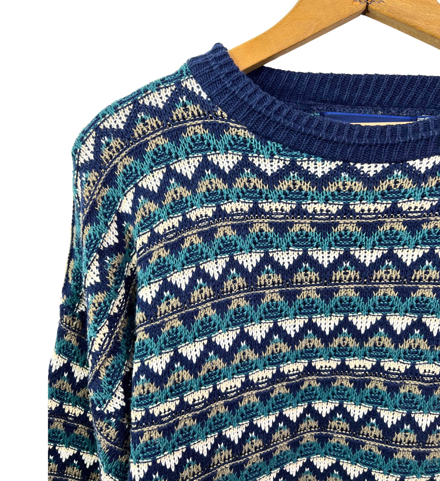 90s John Weitz Handknit Chunky Sweater Size L/XL