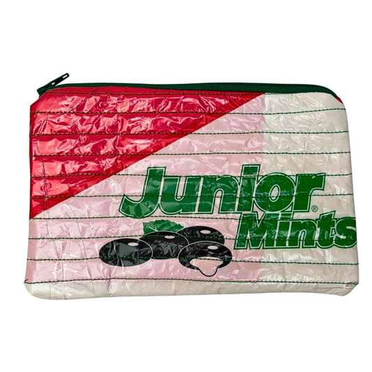 Junior Mints Candy Zipper Pouch Cosmetic Travel Case