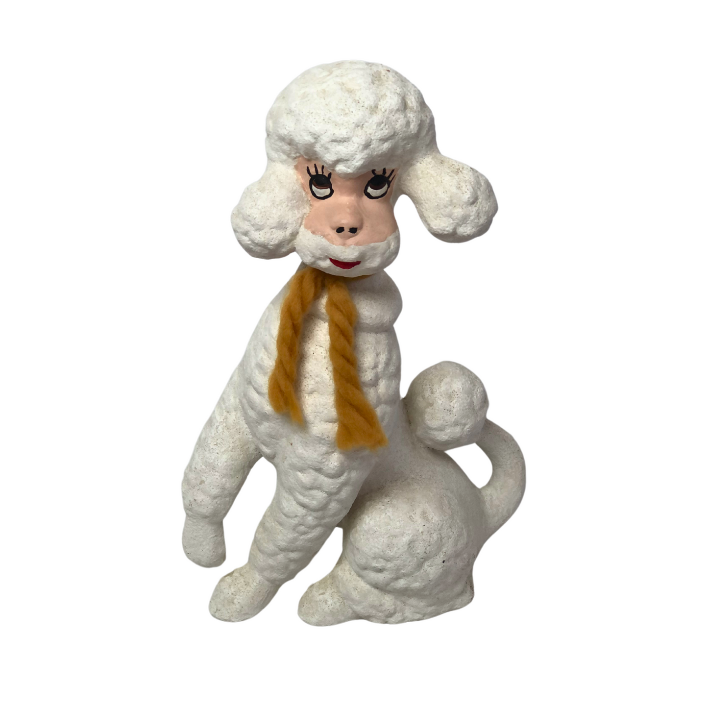 50’s White Poodle Large Dog Figurine