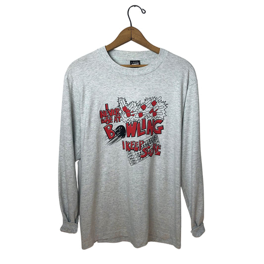 90’s I Never Lose At Bowling I Keep Score Long Sleeve Tee