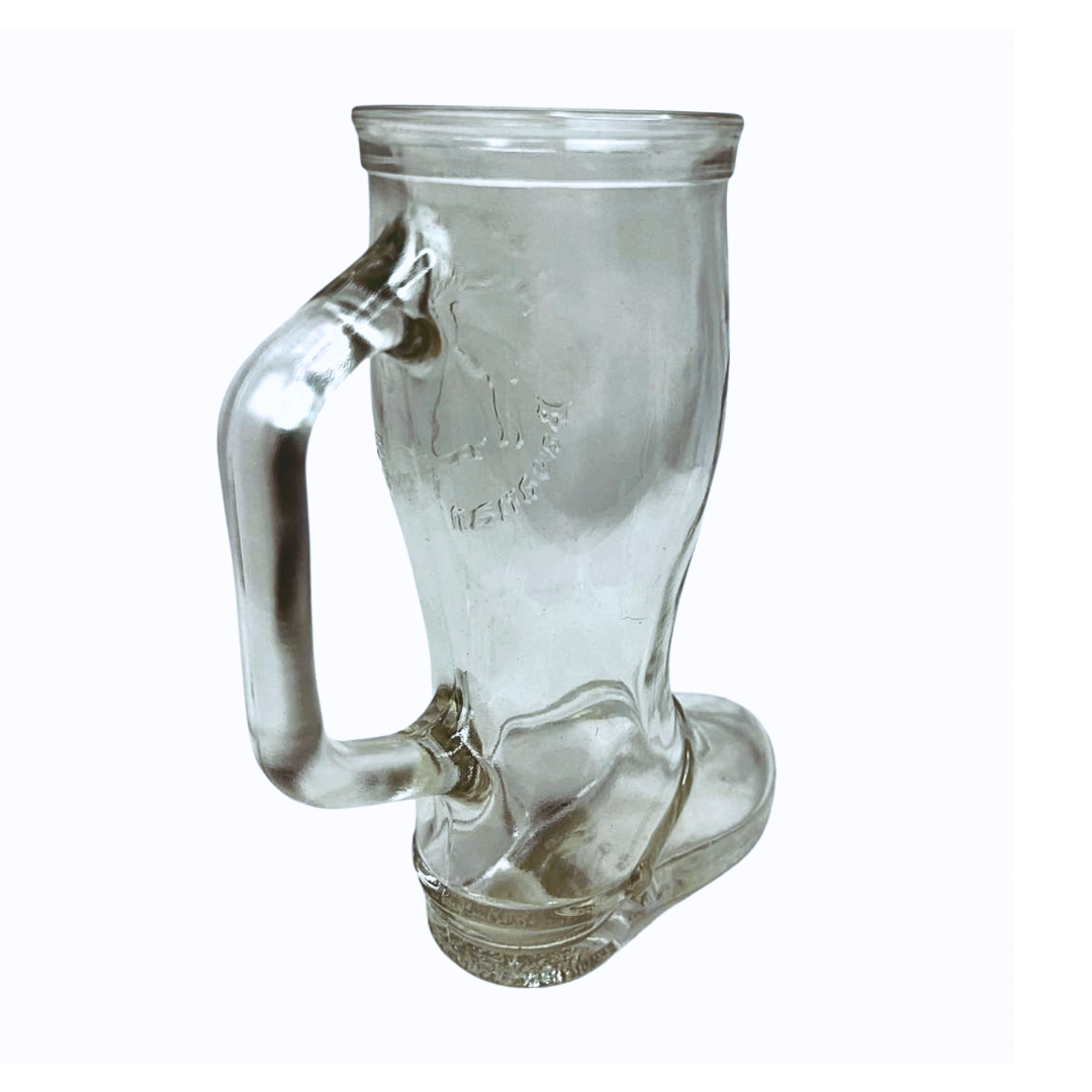 Vintage Clear Western Cowboy Boot Mug 12oz