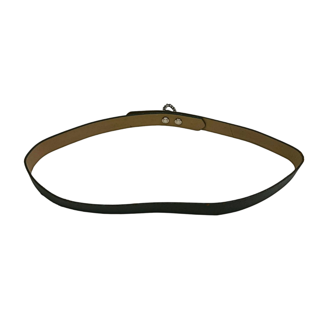 80’s Lion Head Faux Vegan Leather Chain Belt