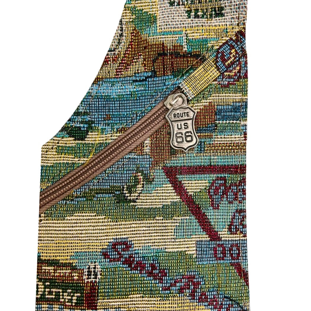 90’s Route 66 Road Trip Tapestry Crossbody Bag