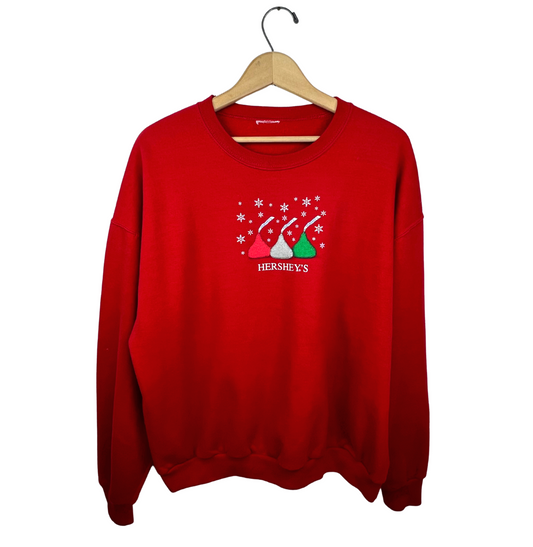 90’s Hersheys Kisses Snowflake Holiday Sweatshirt Size 1X/2X