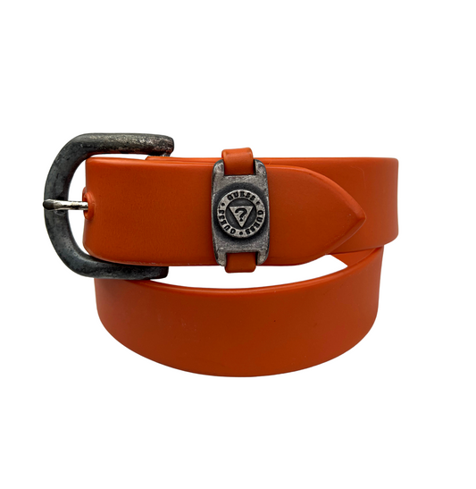 90’s GUESS? Jeans Chunky Orange Plastic Belt Size Medium