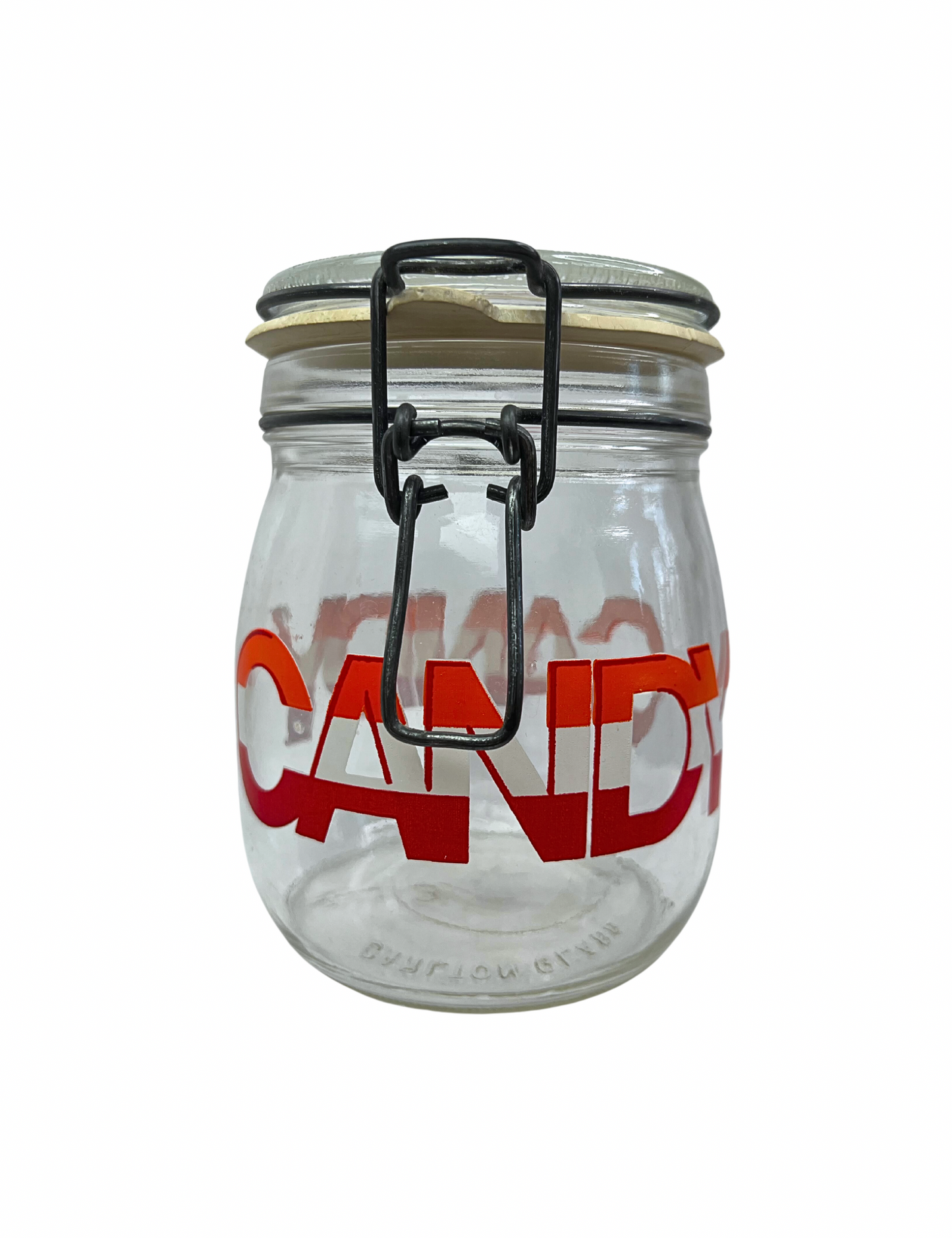 60’s CANDY “Carlton Glass” 3/4 Liter Jar Container