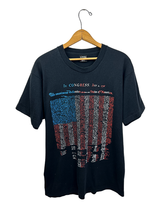 90’s Declaration of Independence July 4th, 1776 Fireworks T-shirt Size XL