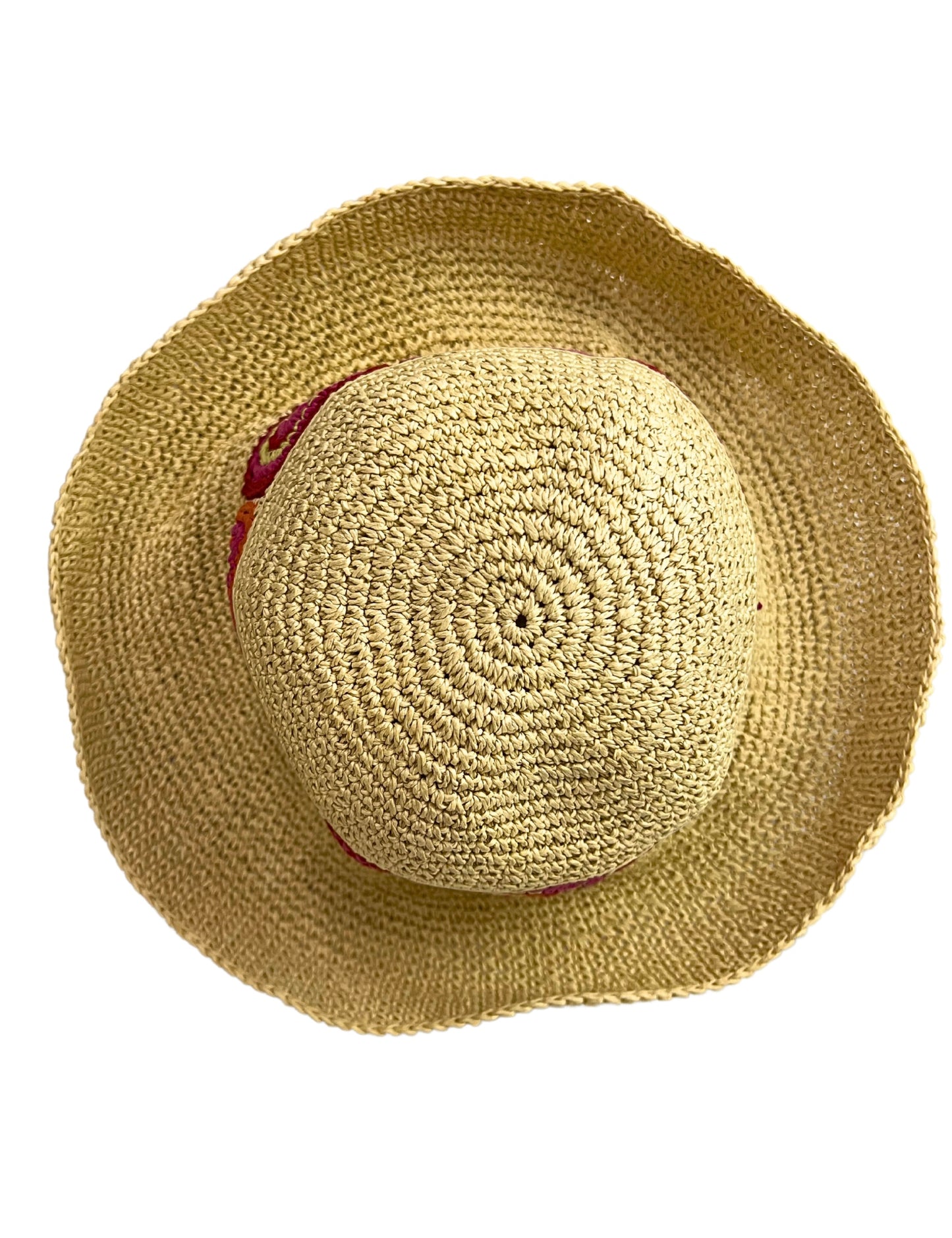 90’s Straw Floppy Beach Hat