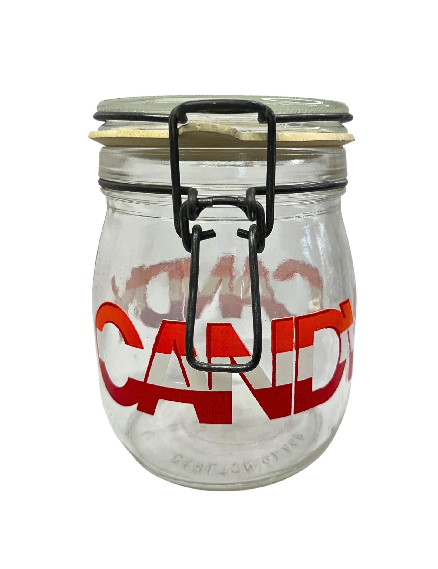 60’s CANDY “Carlton Glass” 3/4 Liter Jar Container