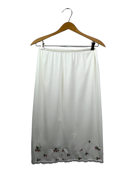 60’s Rose Blossom Lace Slip Skirt Size S/M