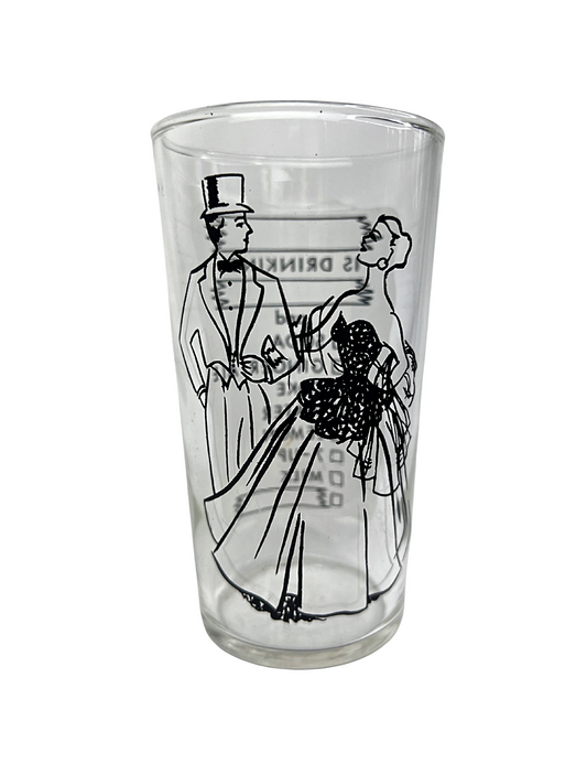 50’s Bride & Groom Wedding Nameplate 10oz  Drinking Glass