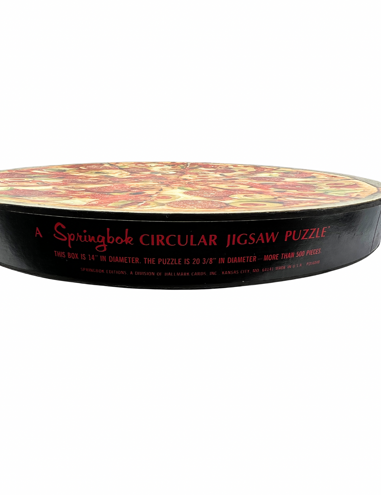 70’s Pizza Pie Springbok Circular Jigsaw Puzzle