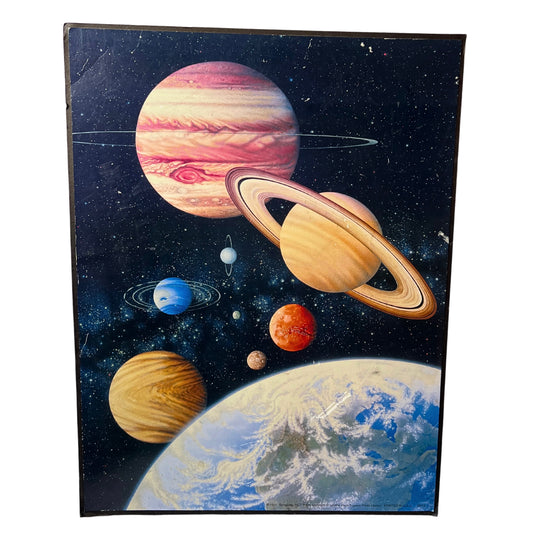 1997 Scholastic Solar System Space Poster Board 24” x 18.5”