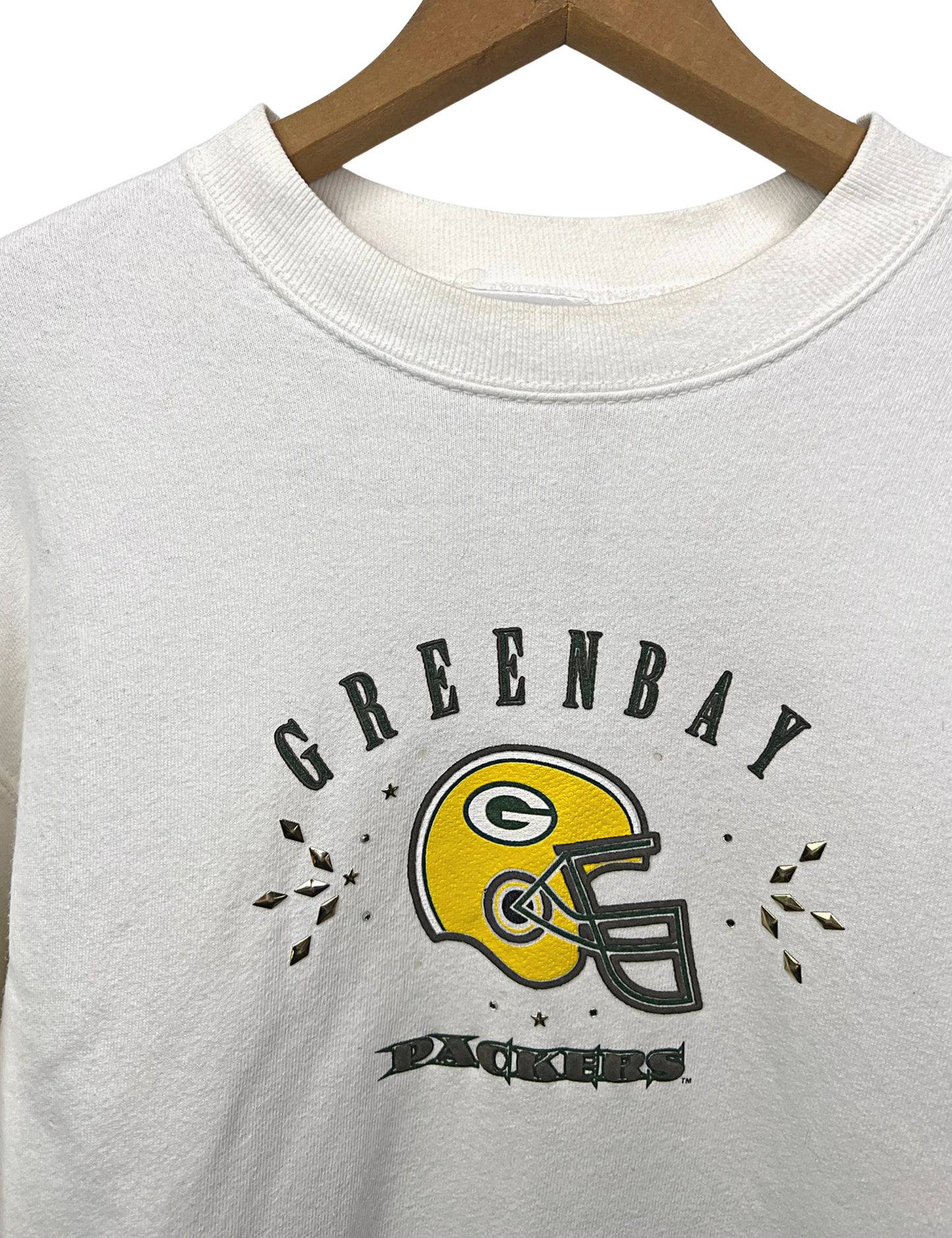 90’s Green Bay Packers Studded Sweatshirt Size Medium