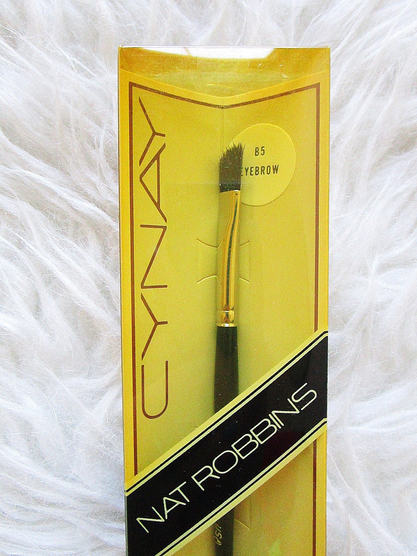 60's NAT Robbins EYEBROW Brush in Package DEADSTOCK